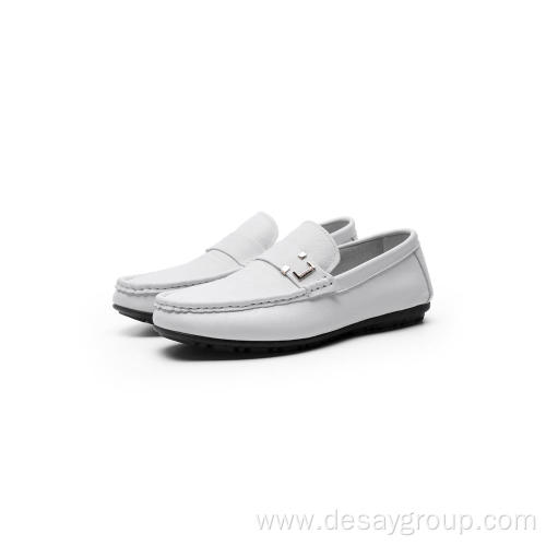 White Driving Shoe For Men's Fashion